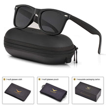 Mens Polarized Sunglasses for Womens UV 400 Protection Grey Green Lens Matte Black Frame 54MM