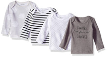 Hanes Ultimate Baby Flexy 4 Pack Long Sleeve Crew Tees