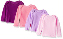 Hanes Ultimate Baby Flexy 4 Pack Long Sleeve Crew Tees