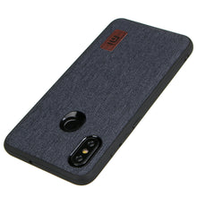 Bakeey Luxury Fabric Splice Soft Silicone Edge Shockproof Protective Case For Xiaomi Mi8 Mi 8 