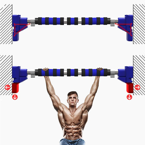 Door Horizontal Bars Steel 500kg Home Gym Workout Chin push Up Pull Up Training Bar Exercise Tools