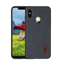 Bakeey Luxury Fabric Splice Soft Silicone Edge Shockproof Protective Case For Xiaomi Mi8 Mi 8 