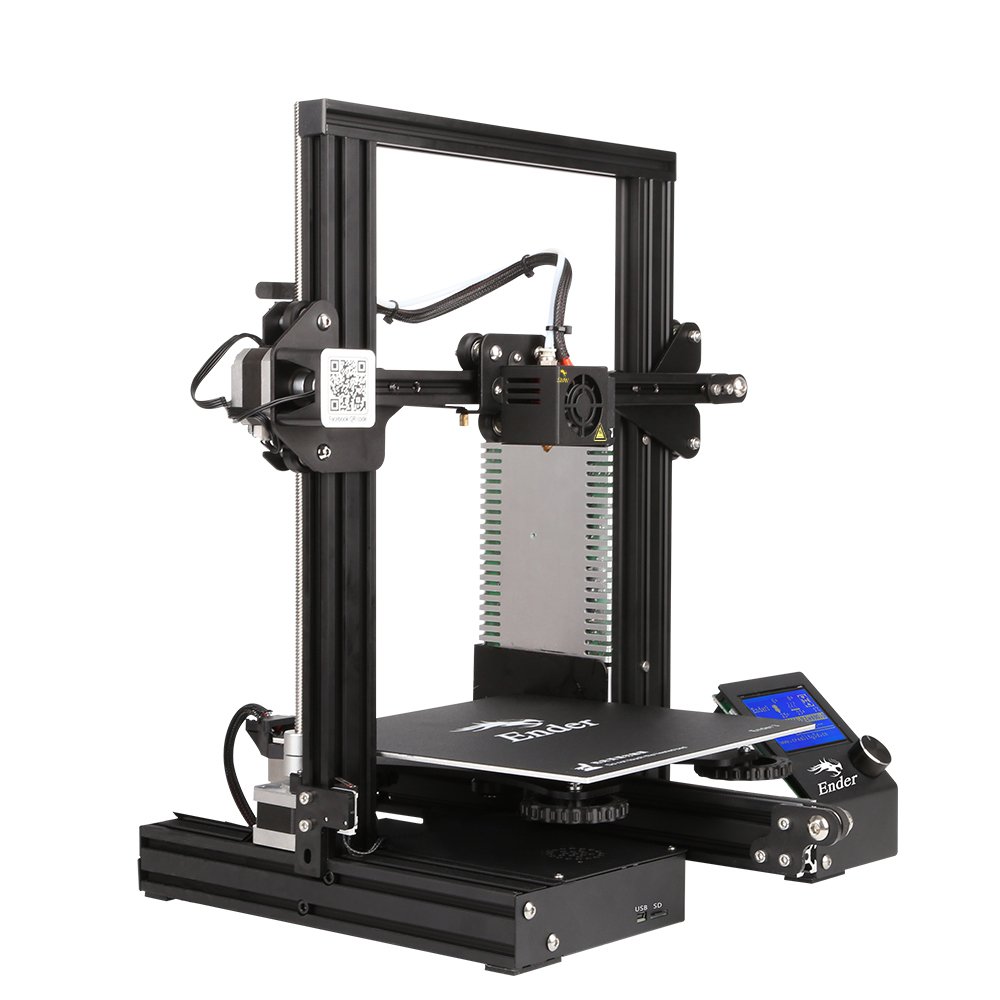 CREALITY 3D Ender-3 3D Printer Upgraded Tempered Glass V-slot Resume Power Failure Printing DIY KIT Hotbed