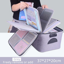 High Quality Large Capacity Document Storage Bag Box Waterproof Document Bag Organizer Papers Storage Pouch Travel File Bag