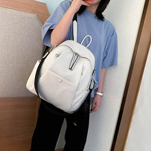 2020 spring new soft leather ladies backpack brand luxury designer large capacity casual travel bag white main sac a dos femme