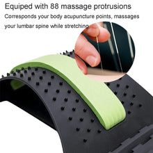 Back Massager Stretcher Fitness Massage Equipment Stretch Relax Stretcher Lumbar Support Spine Pain Relief Chiropractic