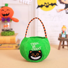 Halloween Loot Party Kids Pumpkin Trick Treat Tote Bags Children Candy Bag Halloween Candy Storage Bucket Portable Gift Basket