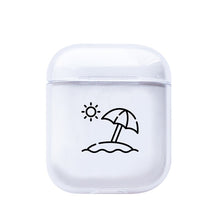 LAUGH LIFE Soft Earphone Case For Apple Airpods Case Cover Cute Map Trip Transparent Clear Luxury Earphone Case For Airpods Case
