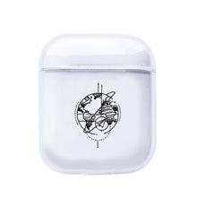LAUGH LIFE Soft Earphone Case For Apple Airpods Case Cover Cute Map Trip Transparent Clear Luxury Earphone Case For Airpods Case