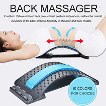 Back Massager Stretcher Fitness Massage Equipment Stretch Relax Stretcher Lumbar Support Spine Pain Relief Chiropractic