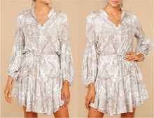 Women Casual Long Sleeve Dress Elegant Chiffon Print Vestidos White Floral Midi Dress Zebra Striped Dresses Plaid Mini Dresses