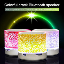 Mini Wireless Bluetooth Colorful Light Small Crack Sound Speaker  Subwoofer Support TF Card