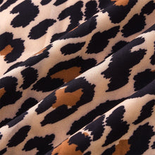 Sexy Womens Loose Dress Fashion Ladies Open Leopard Splice Print Button Casual Party Dress Short Sleeve Beach Dresses Vestidos