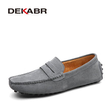 DEKABR Brand Fashion Summer Style Soft Moccasins Men Loafers High Quality Genuine Leather Shoes Men Flats Gommino Driving Shoes