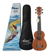 Aiersi marca 21 pulgadas de caoba Soprano ukelele Hawaiano guitarra ukelele