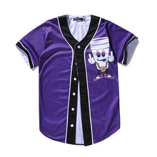 Hombres botones Homme 3D camisa Streetwear camisetas Hip Hop Bel Air 23-fresco Príncipe frío flor personalizada Jersey de béisbol