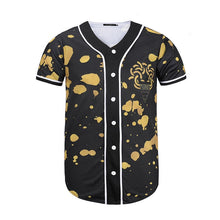 Hombres botones Homme 3D camisa Streetwear camisetas Hip Hop Bel Air 23-fresco Príncipe frío flor personalizada Jersey de béisbol