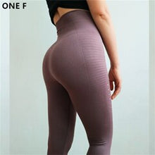ONE F hollow out sport leggings women widen high waist tummy control fitness gym leggings stretch compression squat yoga pants