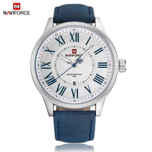 NAVIFORCE 2018 nuevas llegadas hombres reloj de cuarzo relojes casuales de Moda hombre pantalla analógica reloj Masculino Dial romano relogo Masculino