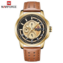 NAVIFORCE 2018 hombre reloj Top marca deportiva relojes de cuarzo Auto fecha semana Alta Calidad 30 m impermeable Relogio Masculino
