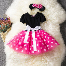 New Kids Ballet Show Dress Princess Party Costume Infant Clothing Polka Dot Baby Clothes Birthday Girls tutu Dress with Headband