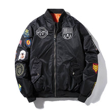Winter Casual Embroidery Cotton Thin Thick Warm Bomber Flight Jacket Men Stand Collar Patch Designs Jacket Baseball Coat Hip Hop