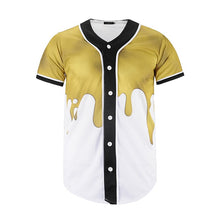 Hombres botones Homme 3D camisa Streetwear camisetas Hip Hop Bel Air 23-fresco Príncipe frío flor personalizada Jersey de béisbol