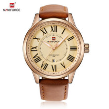 NAVIFORCE 2018 nuevas llegadas hombres reloj de cuarzo relojes casuales de Moda hombre pantalla analógica reloj Masculino Dial romano relogo Masculino