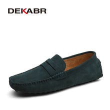 DEKABR Brand Fashion Summer Style Soft Moccasins Men Loafers High Quality Genuine Leather Shoes Men Flats Gommino Driving Shoes