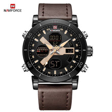 Reloj de cuero de marca NAVIFORCE Para Hombre reloj de pulsera de cuarzo de alta calidad resistente al agua reloj Para Hombre