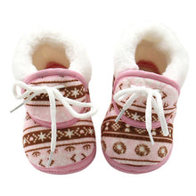 Zapatos de bebé de suela suave calzado para recién nacidos invierno Niño mantener caliente impresión en primer lugar los caminantes zapatos para bebés
