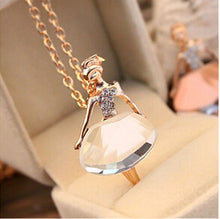 New LNRRABC Women Crystal Shiny Fairy Rhinestones Angel Wings Long Chain Party Pendant Necklace Sweater Chain Fashion Jewelry 