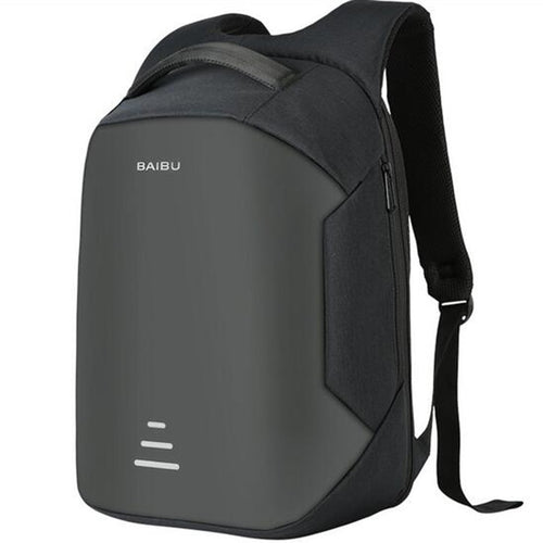 BAIBU nueva mochila para ordenador portátil de 15,6 pulgadas, para hombre, mochila antirrobo, mochila escolar para libretas, para mujer, con carga USB, mochila Oxford de viaje a prueba de agua