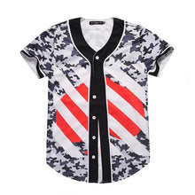 Hombres botones Homme 3D camisa Streetwear camisetas Hip Hop Bel Air 23-fresco Príncipe frío flor personalizada Jersey de béisbol