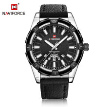 Relojes de cuarzo para hombre de lujo NAVIFORCE reloj de pulsera de cuero para hombre