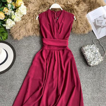 Neploe Sexy Dress Women Summer 2019 New Arival V-Neck Sleeveless Dresses French Chic  Cross Drawstring Slim Waist Vestidos 43690