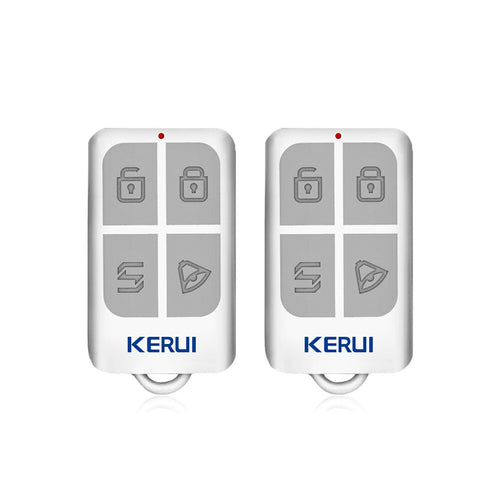 KERUI inalámbrico de alto rendimiento portátil Control remoto 4 botones llavero para WIFI GSM PSTN sistema de alarma de seguridad de hogar