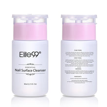 Elite99 80 ml de superficie limpiador esmalte de uñas Gel UV pegajoso removedor de mejorar el brillo efecto limpiador uñas removedor de herramienta