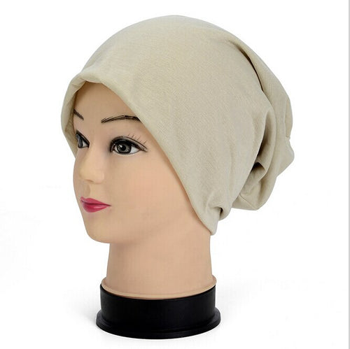 Winter Hats for Women Beanies Cotton Blended Hip Hop Caps Slouch Warm Hat Festival Unisex Turban Cap Solid Color Bonnet Hats