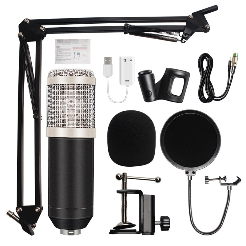 Microfone Bm 800 Studio Microphone Professional Microfone Bm800 Condenser Sound Recording Microphone For Computer Hgj Asjfsjkd