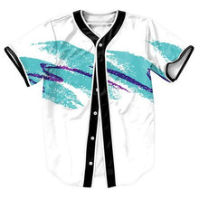 Hombres botones Homme 3D camisa Streetwear camisetas Hip Hop Bel Air 23-fresco Príncipe frío flor personalizada Jersey de béisbol