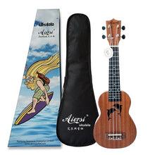 Aiersi marca 21 pulgadas de caoba Soprano ukelele Hawaiano guitarra ukelele