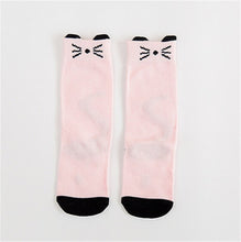 1 par encantador Unisex de dibujos animados lindo Fox niños bebé calcetines de la rodilla niño del bebé niña niño calcetines de bebé suave de algodón calcetines 0-3 Y