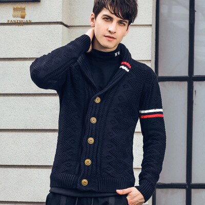 Fanzhuan envío gratis nueva moda 2018 primavera hombre Otoño Invierno corto cardigan personalizado jacquard suéter 825198