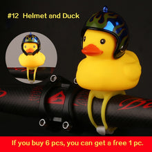 WorthWhile Bicycle Duck Bell with Light Broken Wind  Small Yellow Duck MTB Road Bike Motor Helmet Riding Cycling Accessories