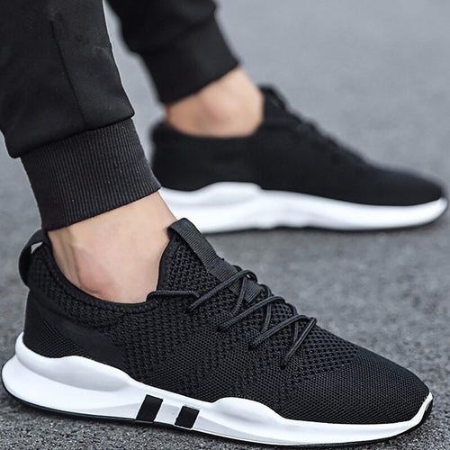 Mens casual shoes for men white damping fashion shoes non-slip wedge sneakers flyknit breathable 2019 hot cheap