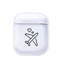 LAUGH LIFE Soft Earphone Case For Apple Airpods Case Cover Cute Map Trip Transparent Clear Luxury Earphone Case For Airpods Case