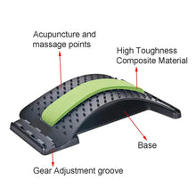 Back Massager Stretcher Fitness Massage Equipment Stretch Relax Stretcher Lumbar Support Spine Pain Relief Chiropractic