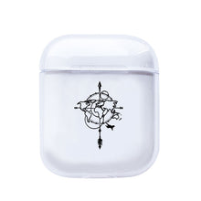 LAUGH LIFE Soft Earphone Case For Apple Airpods Case Cover Cute Map Trip Transparent Clear Luxury Earphone Case For Airpods Case