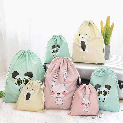 Fashion Portable Drawstring Bags Girls Shoes Bags Women Waterproof Travel Pouch Storage Clothes Handbag High Quality Makeup Bag